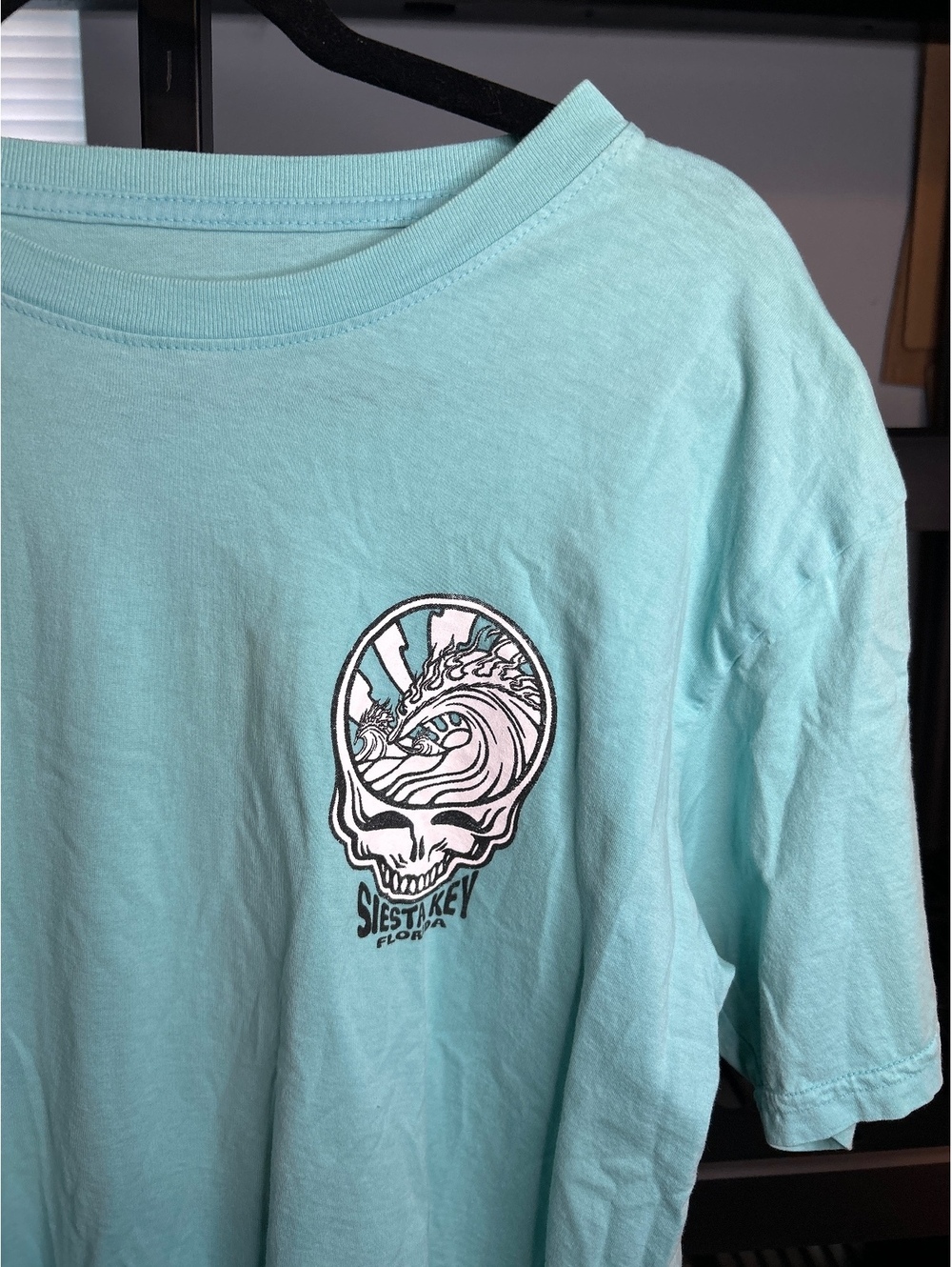 The Duck Company Siesta Key Florida Graphic T-Shirt, Light Blue, Size Large